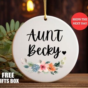 Custom Aunt Ornament